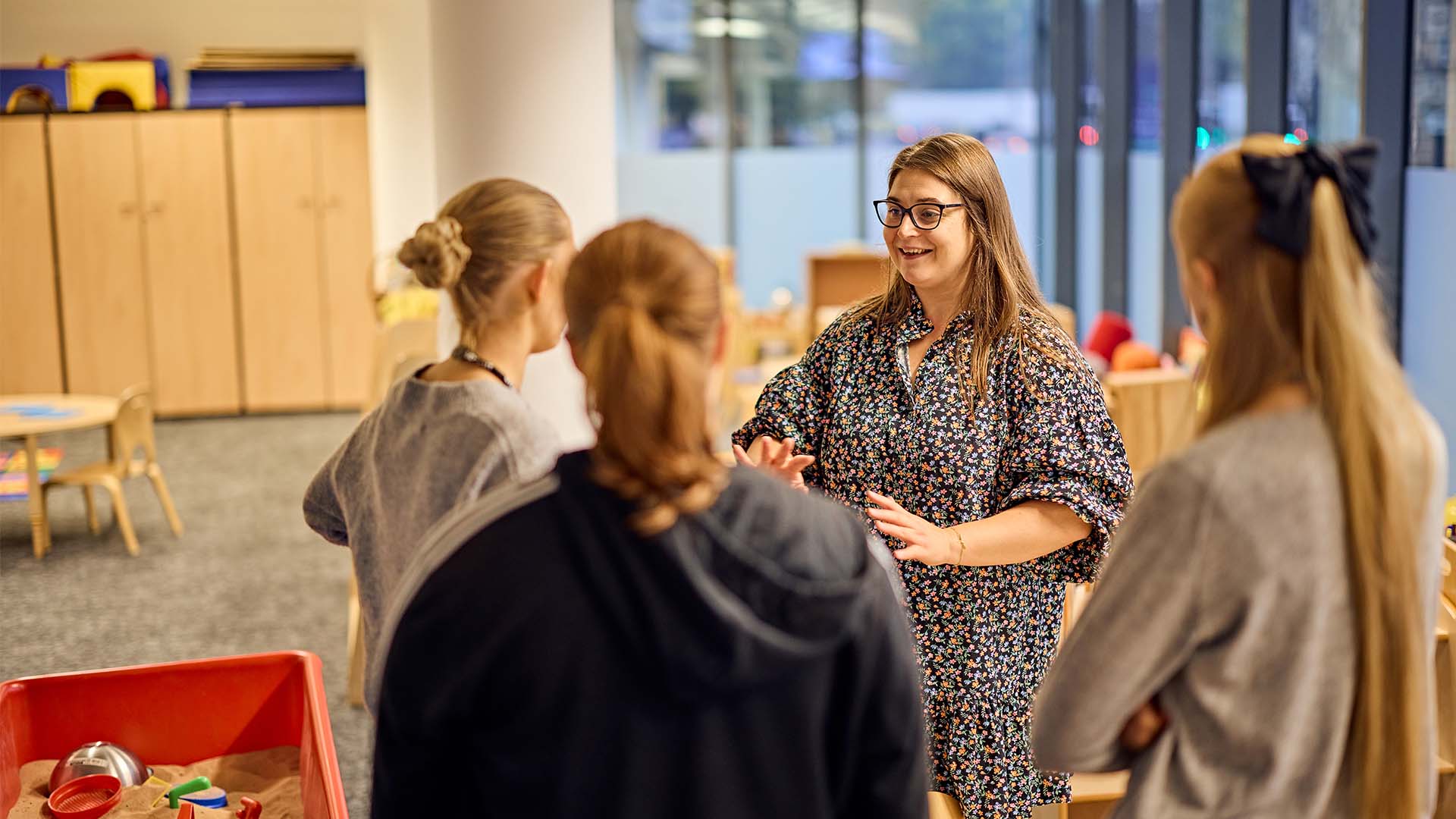 Primary education teachers in classroom