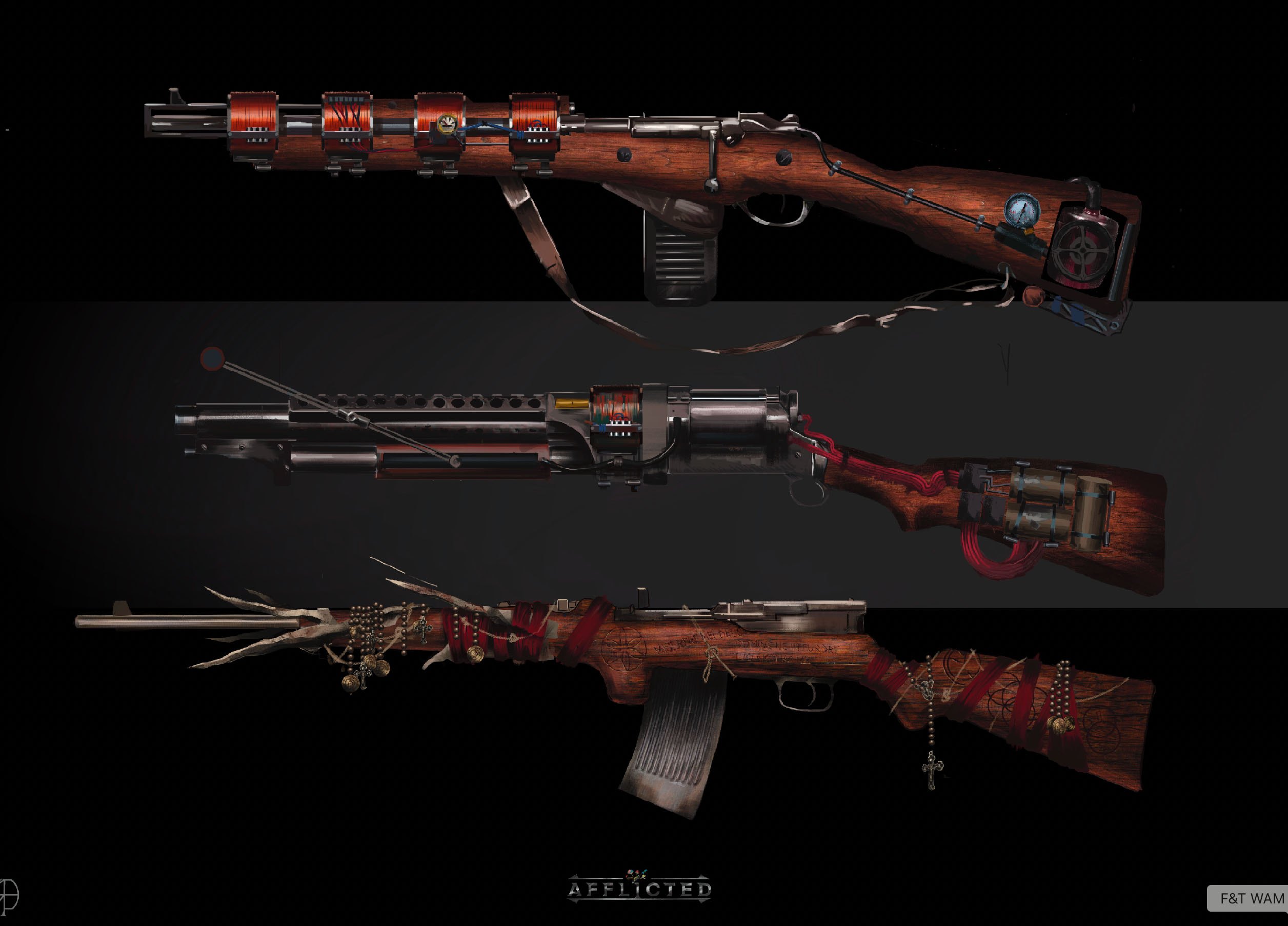 Student work fine art of a gun