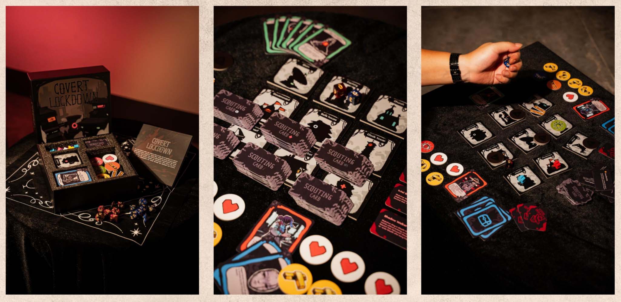 Student illustration showing a handmade card game