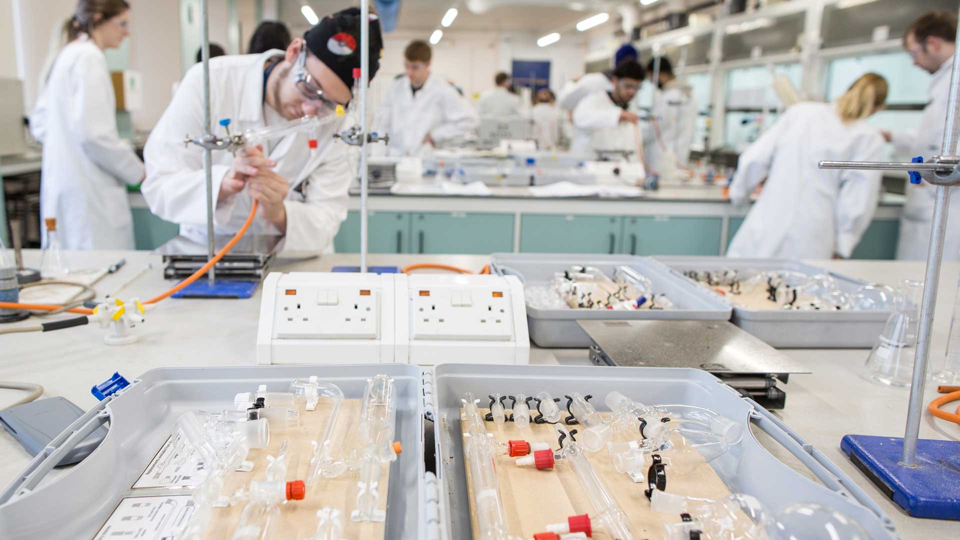 Chemistry students in laboratory